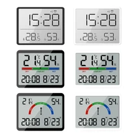 A5YE Stylish Digital Wall Clock Date, Temperature Digital Display Suction 1