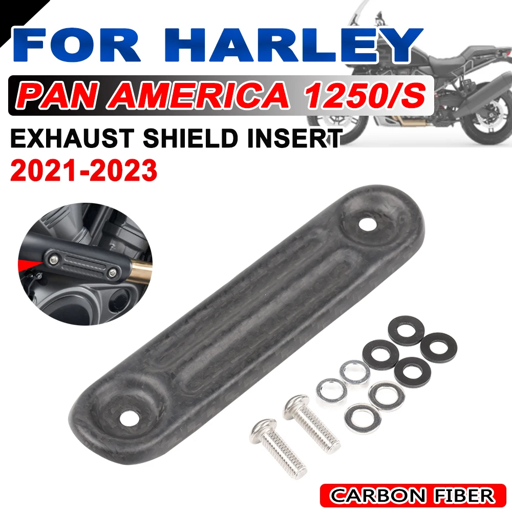 

Аксессуары для Мотоциклов Harley PAN AMERICA 1250 S PA1250 RA1250 S 2021-2023, углеродная крышка выхлопной трубы, защитная вставка