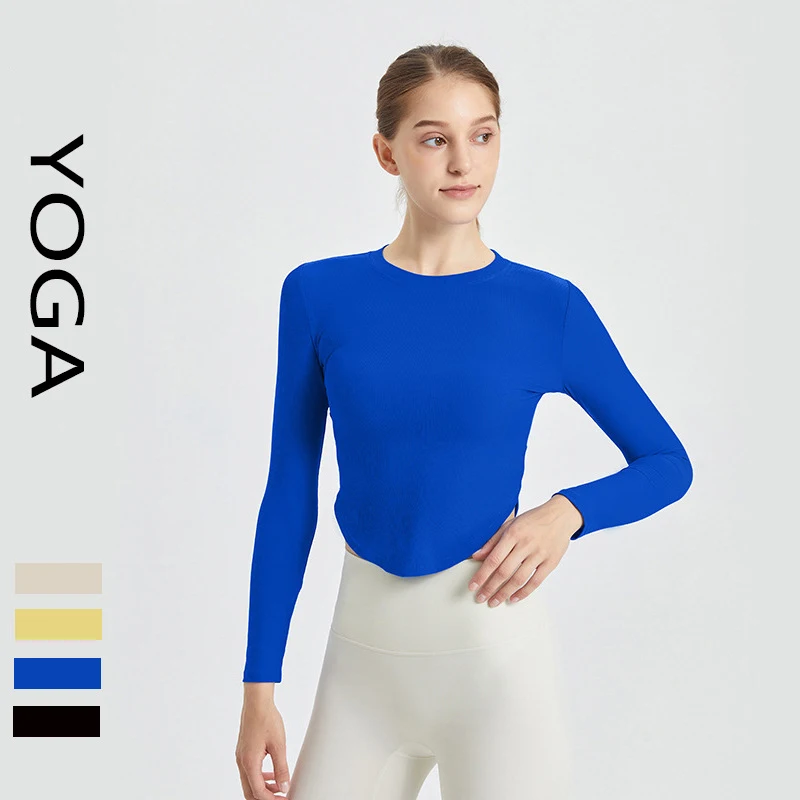 

Yoga Sexy Waist baring Fitness Fast Drying Slimming pilates Sports Female