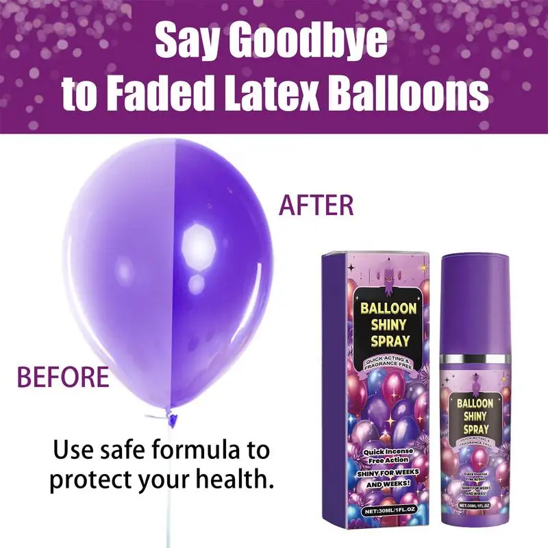 1pcs Balloon Shiny Spray Anti Fading Oxidation Restore Gloss Polishing Birthday Wedding Party Decoration Balloon Brightener