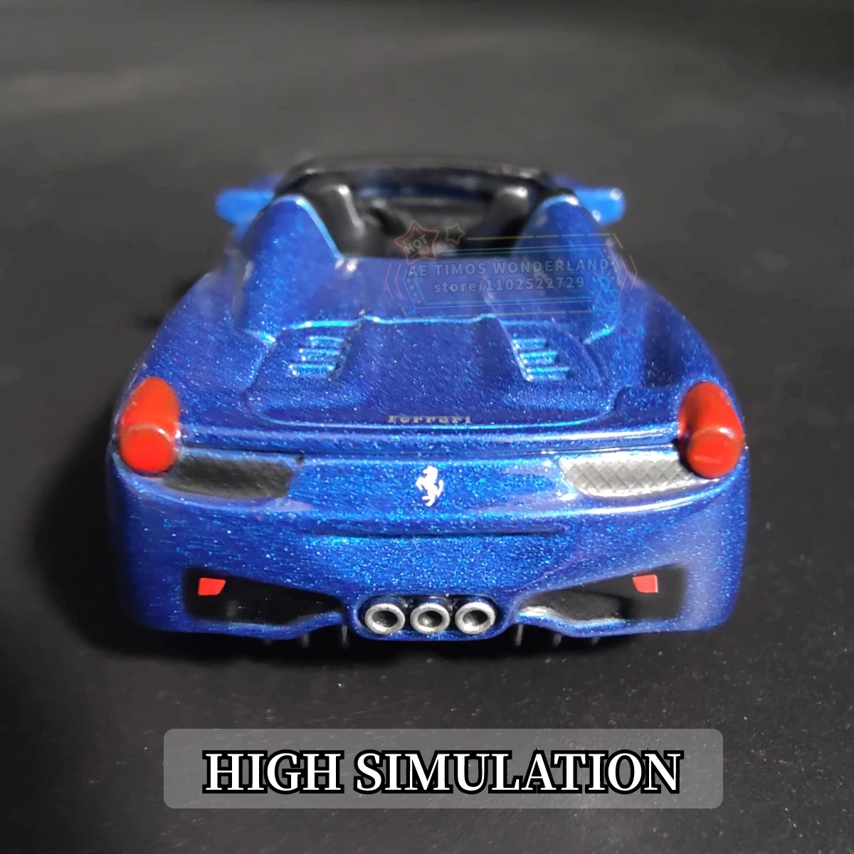 1/64 Ferrari 458 Spider Replica Mini Car Model Scale