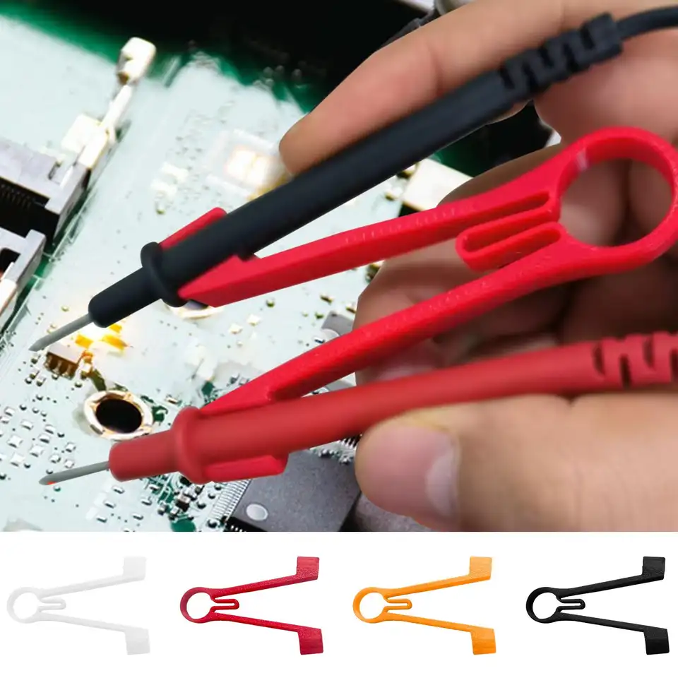 Multimeter Probe Holder Test Meter Probes Clamping Tool Electrical Testing Power Supplies Ergonomic Repairing Accessories image 1