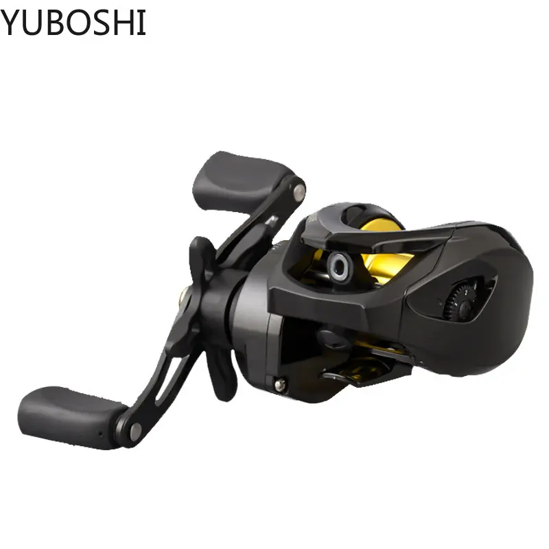 

YUBOSHI Ultra-light 7.2:1 Saltwater Freshwater Fishing Reel 12+1BB Metal Double Spool Baitcasting Fishing Wheel
