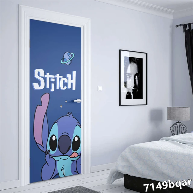 Disney Watercolor Lilo & Stitch Stitch Door sticker Nordic Wall