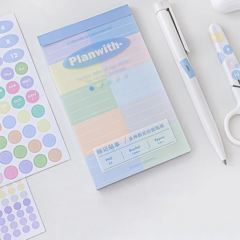 �پ��� ���� ��ƼĿ �з� ���� �±� �� ī���� ���� DIY ��ũ���� �÷��� ��ƼĿ �б� ��ǰ, 32 ��