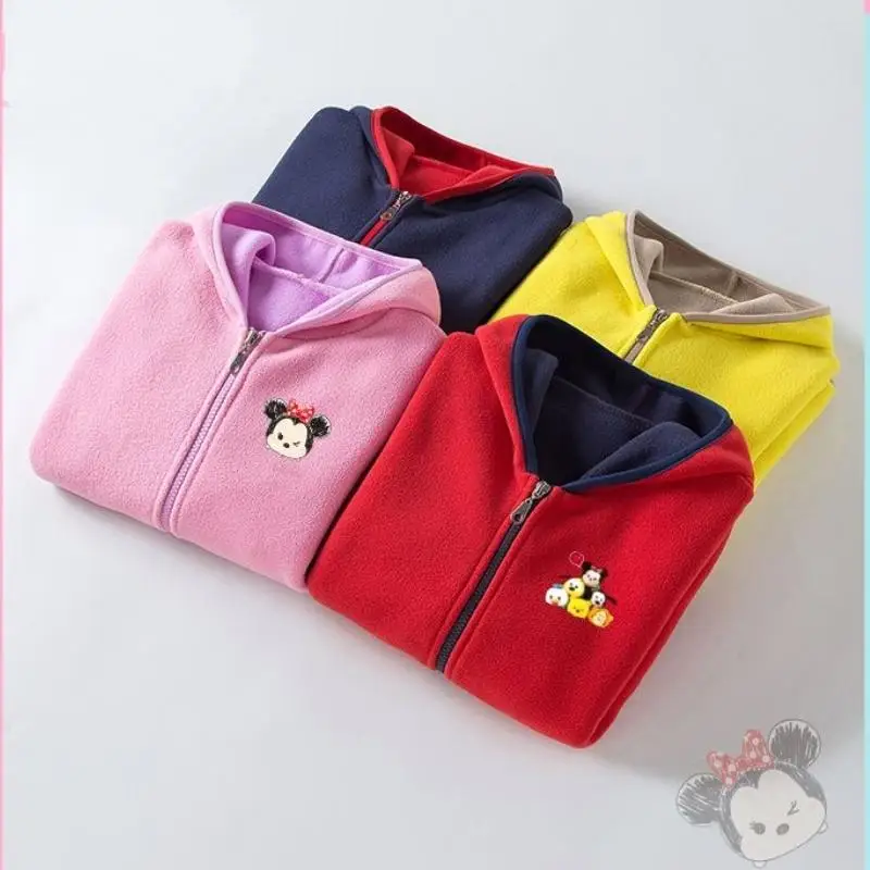 Disney Girls' Primavera 2024 Polar Fleece Big Boys Cappotto Con Cappuccio Regalo Di Compleanno Per Bambina Alla Moda E Sveglia Per Bambini