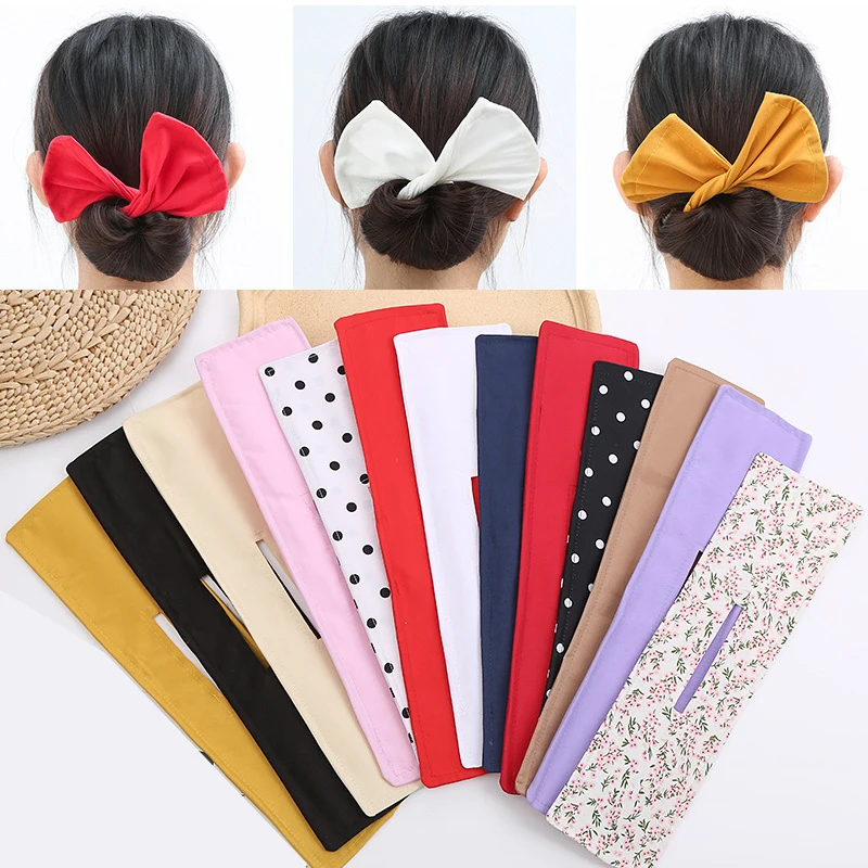 1Pc35cmMulticolorDeftBunHairbandsDIYDonutMakerHairTwister