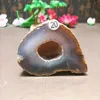 Natural Energy Agate Crystal Hole Tablet, Cluster, Beautiful Home Decor, Reiki Gift, Energy 4