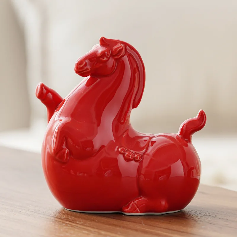 0031 Simple Modern Ceramic Handicrafts Netroots Maiden Heart Cartoon Pony Home Art Living Room Ornaments Room Decorations