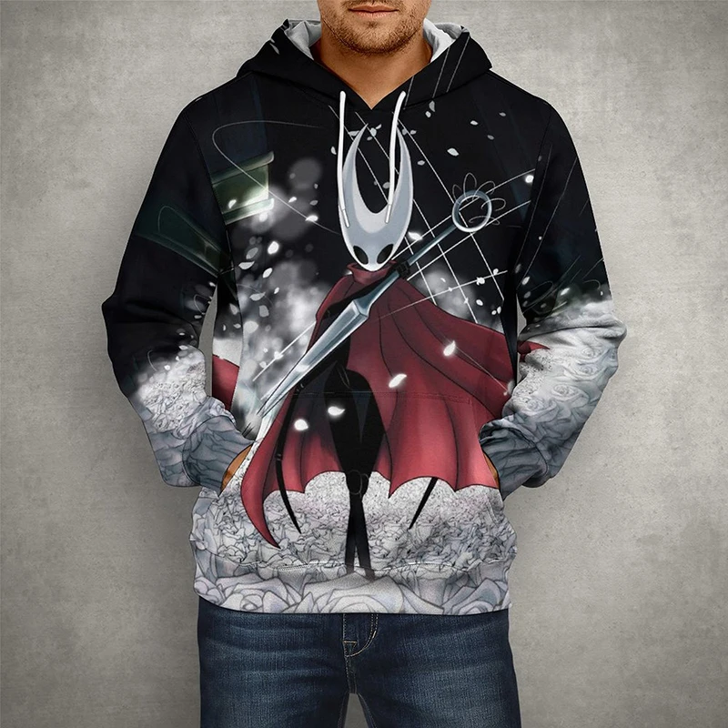 

2023 Cool Cartoon Anime 3D Print Sweatshirts Hollow Knight Hoodies Men Women Children Fashion Casual Boy Kids Pullover Coat Tops