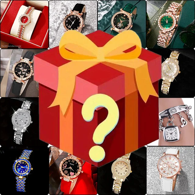 1 pièce, boîte mystère surprise avec une taux gagnant 100 %, contenant une seule des montres pour hommes affichées dans l'image. Ceci est # 1