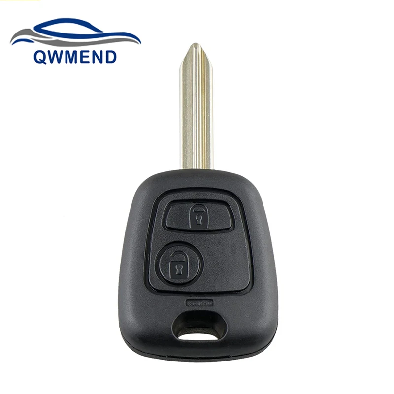 QWMEND For Citroen Key Shell 2 Buttons Remote Car Key Shell For Citroen SX9 Saxo Picasso Xsara Berlingo Key Fob Case flip remote car key shell key fob no battery for peugeot 306 307 406 citroen saxo berlingo picasso xsara vehicle parts 2 btn