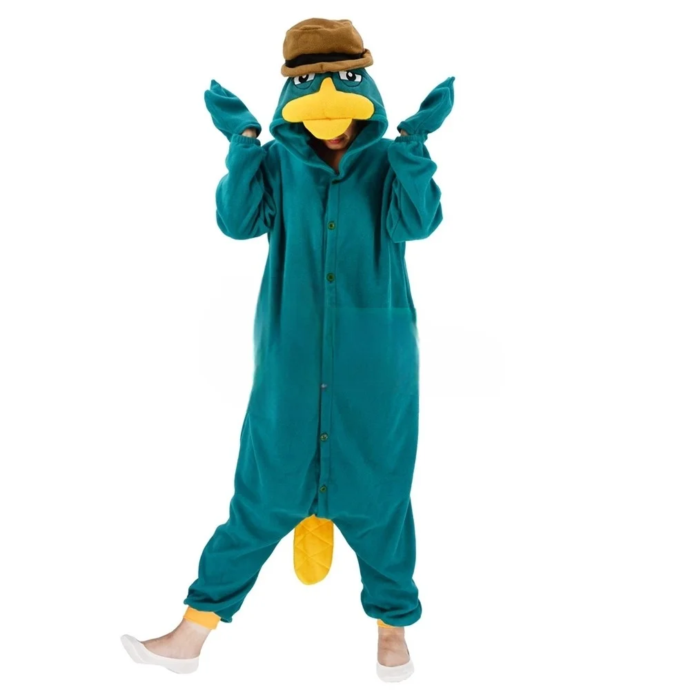 Animal Kigurumi Costume Halloween Onesie Duck for Women Men Adult Kids Pyjamas Cartoon Pajama Cosplay Party Homewear kigurumi pajamas onesies,cosplay pajamas onesies,flannel pajamas onesies