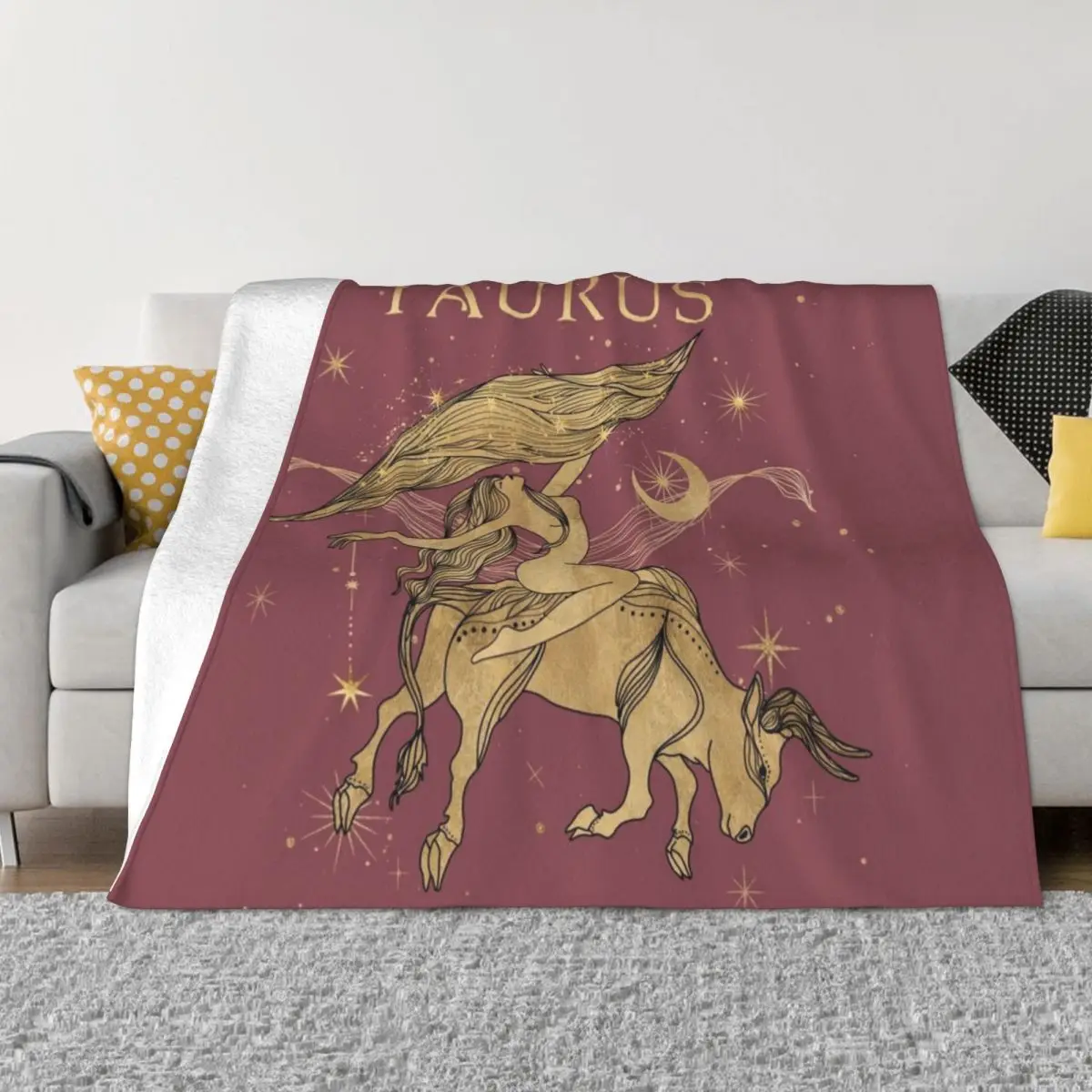 

Taurus zodiac woman Throw Blanket Bed linens For Sofa Thin Fluffy Softs Decorative Throw Blankets