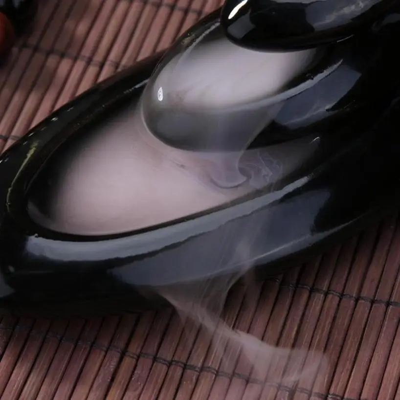 1 Pcs Small Censer Incense Holder Incense Home Office Teahouse Creative Decor Ceramic Incense Stand Lotus