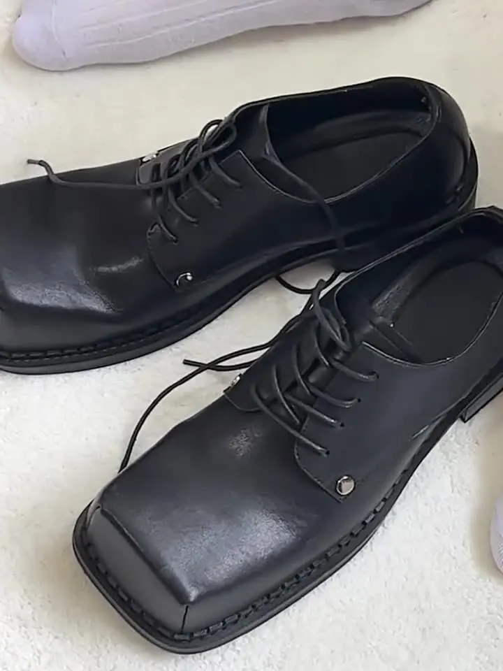 Eye Catching ! Super Big Square Toe Peculiar Men's Oxfords Ruffian