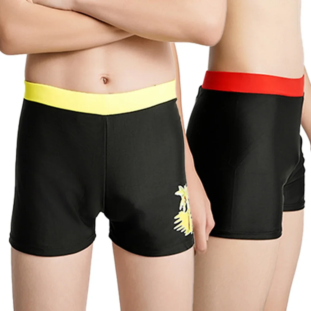 Boys Swim Trunks Toddler Swim Shorts Quick Drying Swimming Boxer Briefs Cute Cartoon Print Children's Swimwear Kids Swimsuit 4