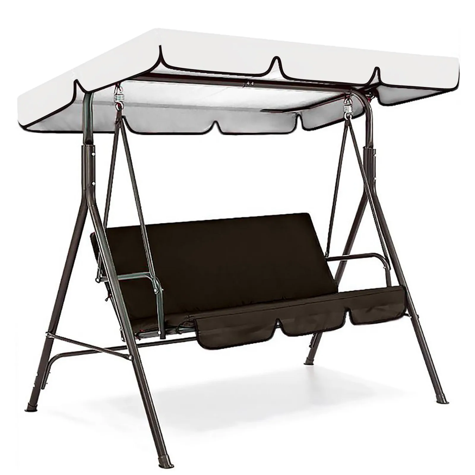 Outdoor Swing Chair Cover Cushion Garden Patio Seat Replacement 3 Seater Hammock Waterproof Dustproof Swing Seat Pads