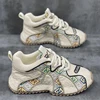 Luxury Retro Mens Chunky Sneakers Original Design Embroidery Denim Printing High Street Male Casual Shoes tenis masculino trend 6