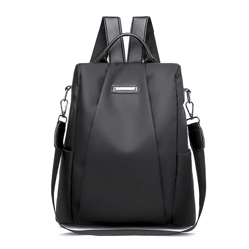 Zaino multifunzione da donna nuovo, casual, in nylon, tinta unita, scuola, per ragazze, moda, tracolla staccabile da viaggio_voghion.com