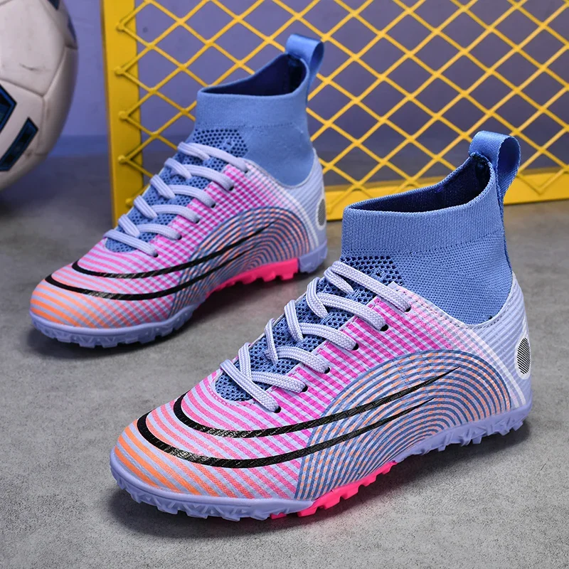 Men's Soccer Shoes Futsal Football Boots Society Professional Football Field Shoes Anti-slip Outdoor Grass Training Sports