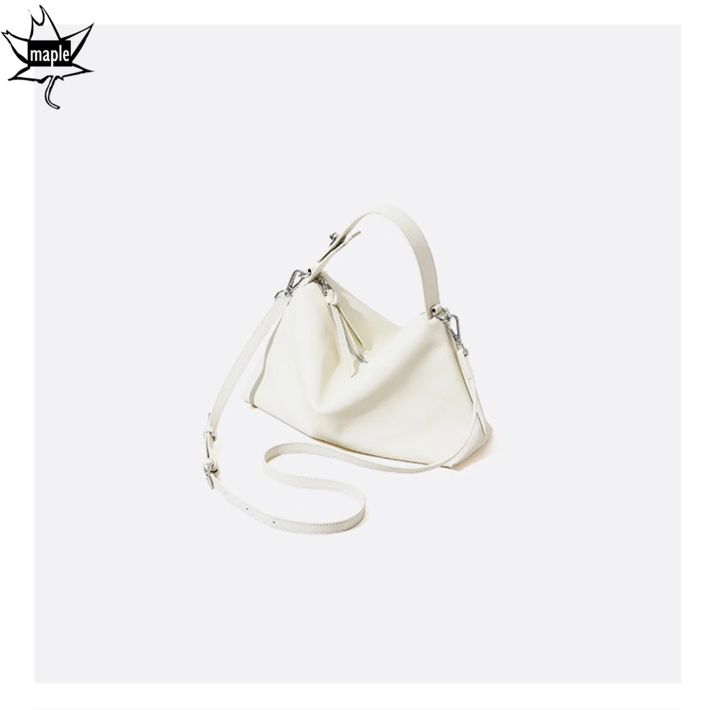 New Classic Simplicity Soft Hobo Tote Borsa a tracolla da donna in pelle scamosciata / pelle di mucca di colore rosso beige Borsa da donna di qualità per il tempo libero - immagine 6