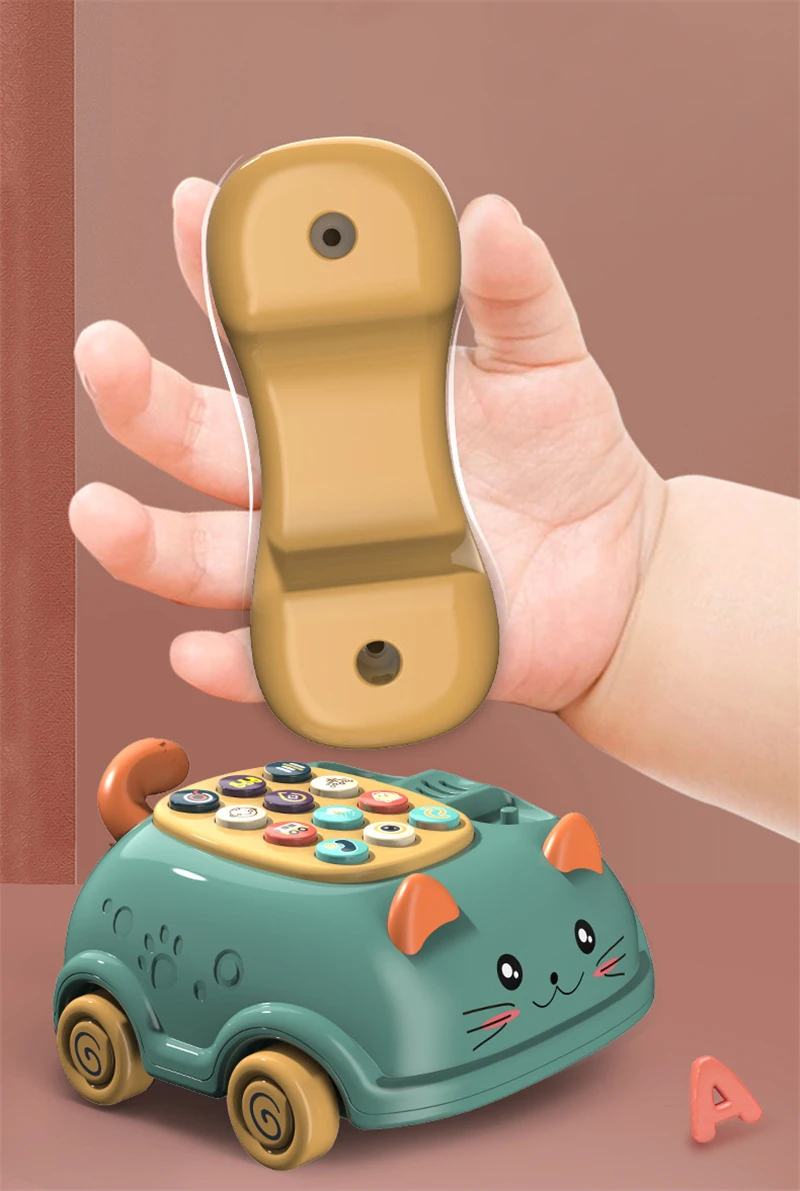 Téléphone Jouet Sensoriel Avec Lumière – écran Tactile, Rechargeable, Pour Bébé Voyage – Cadeau Fille Garçon