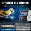 8-in-1 Welder Machine 200A MIG Welder Flux Core MAG Aluminum Spot Lift Stick Spool Gun Multifunctional Welding Tool with 5