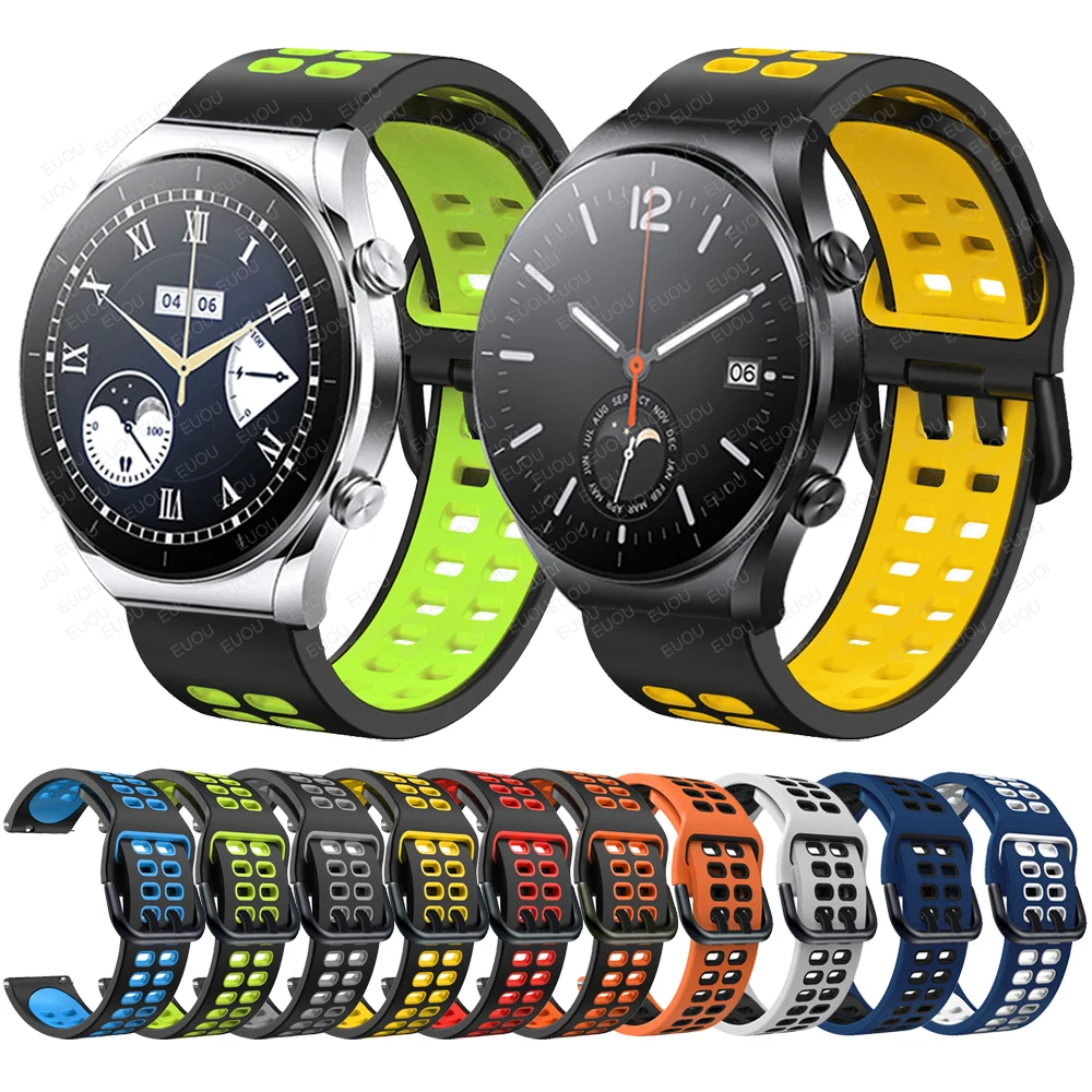 

Straps For Xiaomi Watch S1 Active/Watch color 2 Silicone Strap For Mi Watch Global Version Smartwatch Band Bracelet Watchband