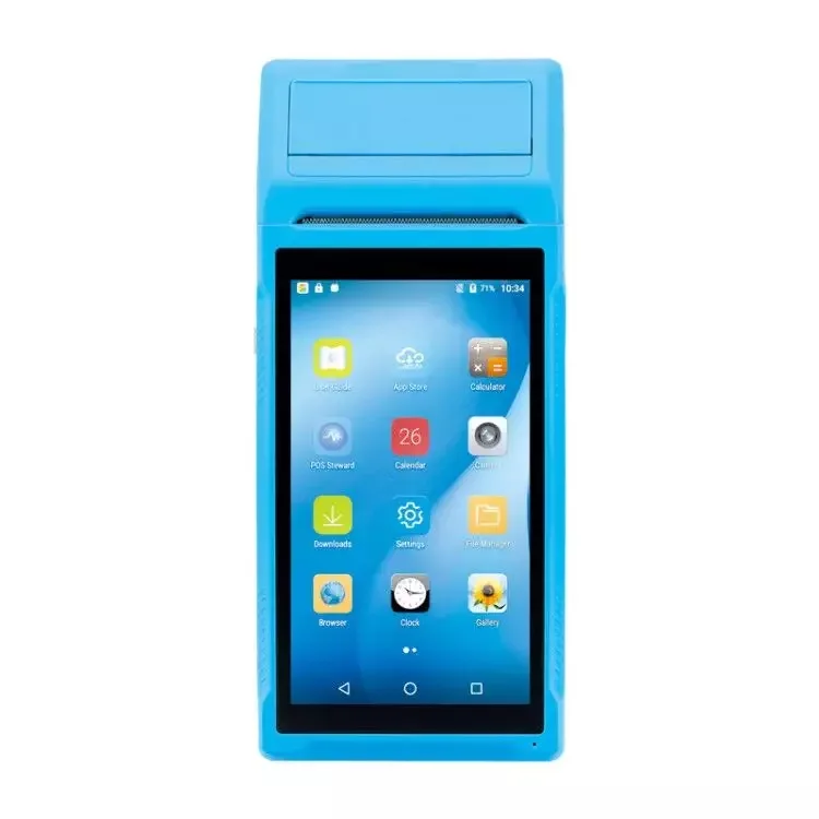 Q1 Pos 모바일 POS 기기 3G 4G Wifi POS 휴대용 티켓 발권기 5.5인치 투표 POS 단말기 프린터