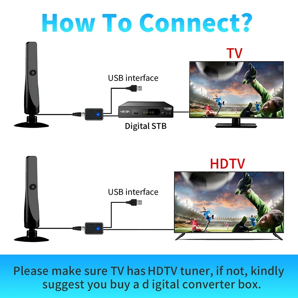 TV Digital Antenna, Signal Booster HD Antenna, Support 4K 1080P - Image 4