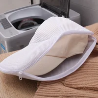 Washing Machine Hat Wash Protector Cap Cleaner Laundry Bag  Small Clothes Wash Bag Anti-Deformation Mesh Organizer Zip Bags 2