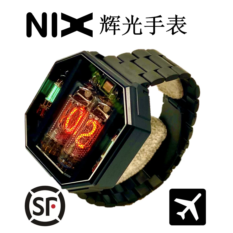 Luxury Vintage Nixie Tube Watch Original Waterproof Men's Watches Digital Fashion Creative Electronics Watches Man Gift Ideas new original ad5761rbruz rl7 ad5761rbruz ad5761r ad5761 tssop16 16 bit dac chips electronics