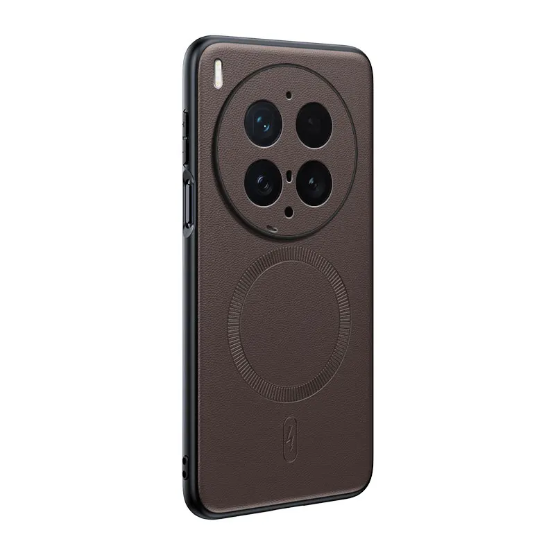 Premium Soft Leather Magnetic Protective Case - Full Silicone Cover