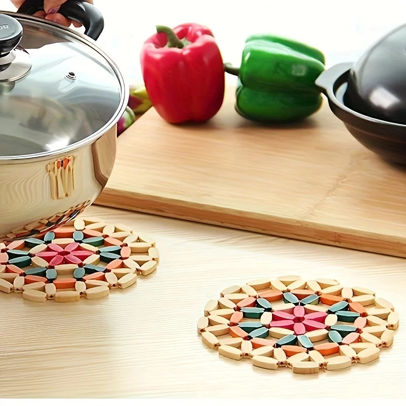Set 4 Sottopentola In Sughero Da 16 Cm - Antiscivolo, Resistenti Al Calore Per Cucina - 4