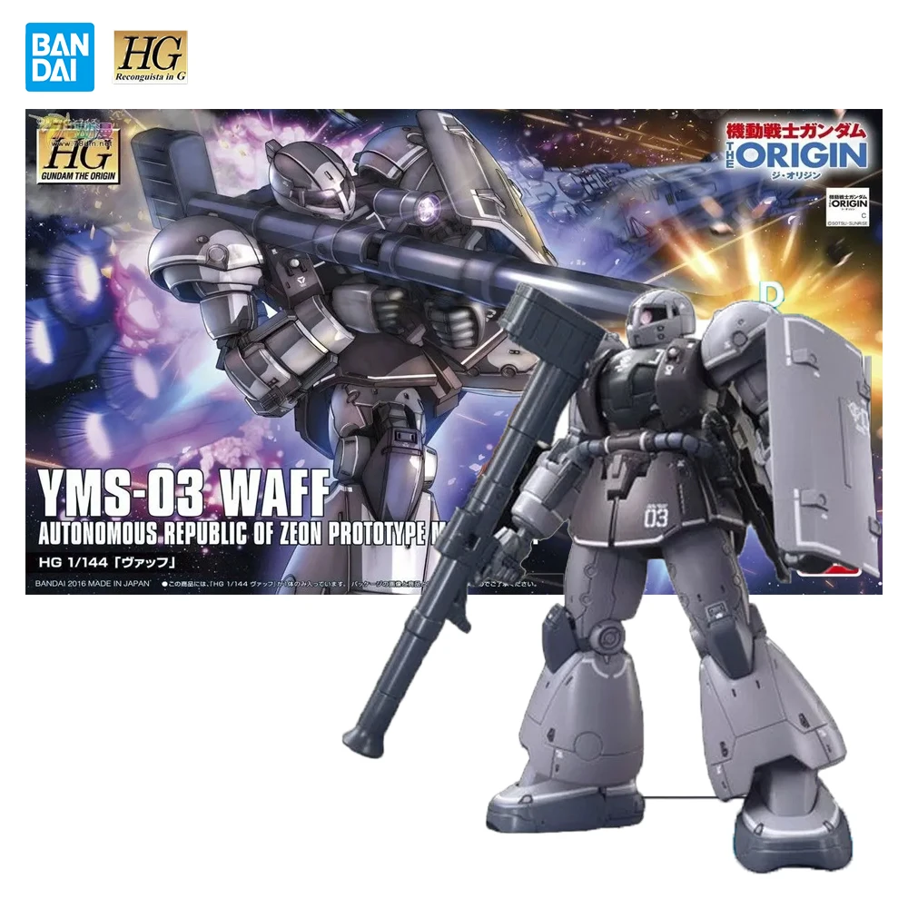 

Original Bandai Gundam HG 1/144 Yms-03 Waff Collectible Model Kit Assemble Birthday Action Anime Movie Figures Gifts for Boys