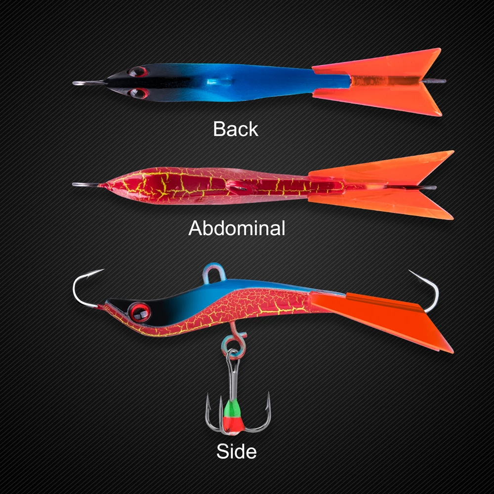 Goture New Winter Fishing Lure Balancers Ice Fishing Jig Wobblers for Trout Bass Pike Perch Carp Luminous Ice Fishing Balancer