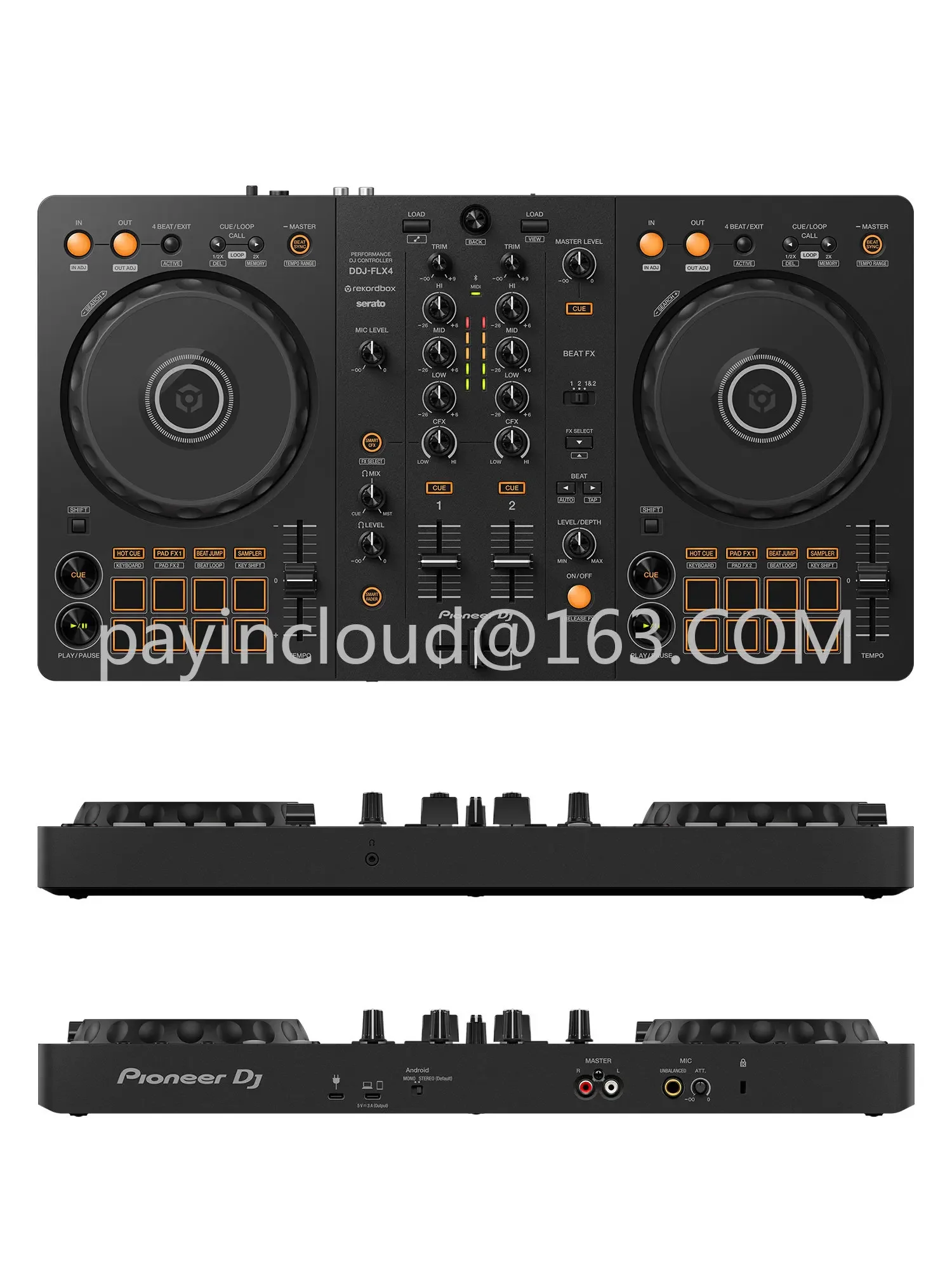 Ddj flx4 pioneer dj controller immer start disk recorder