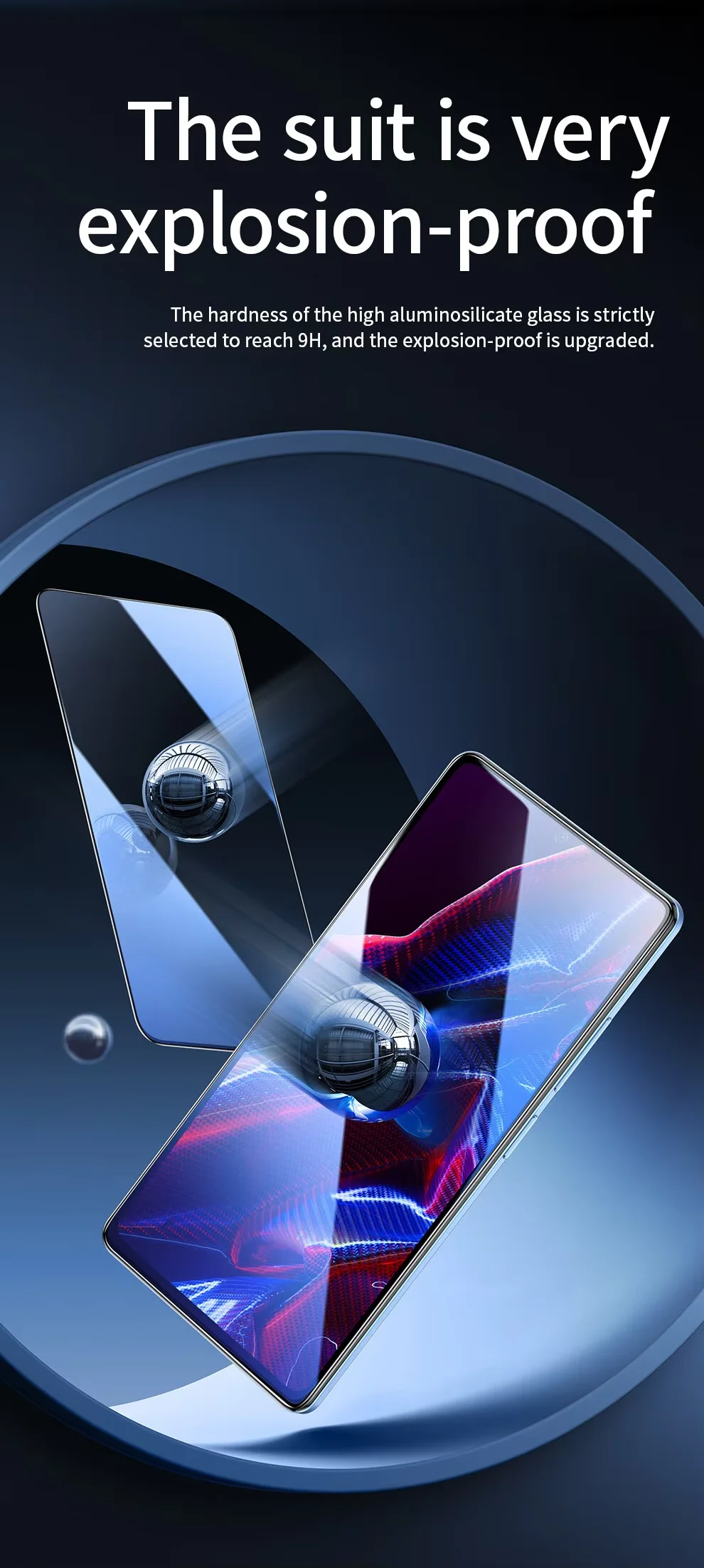 SmartDevil Displayschutzfolie für Xiaomi 14T 13T Pro Redmi K60 Ultra, vollständige Abdeckung, gehärtete Glasfolie, klare Privatsphäre für Redmi K70 – Detail 5