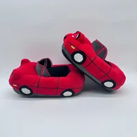 Red Car Plush Slippers Fun Vehicle Shape Stuffed Shoes Indoor Slippers Women Men warm House Slipper Christmas Gifts - Image 2
