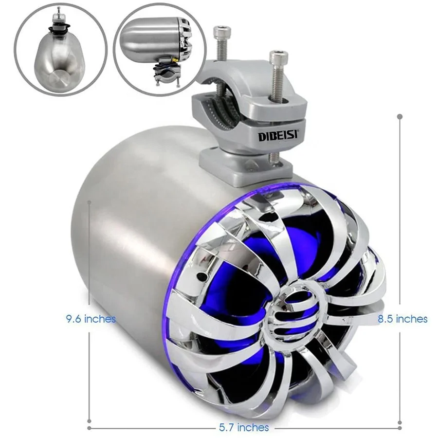 Marine Speakers Waterproof Wakeboard Tower And Audio Stereo Sound System With Built InBT- LED DBS5081S