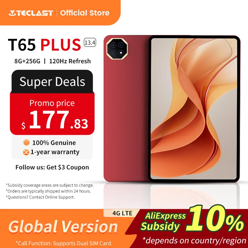 新型Teclast T65 Plusタブレット 13.4インチ 2Kディスプレイ 120Hz