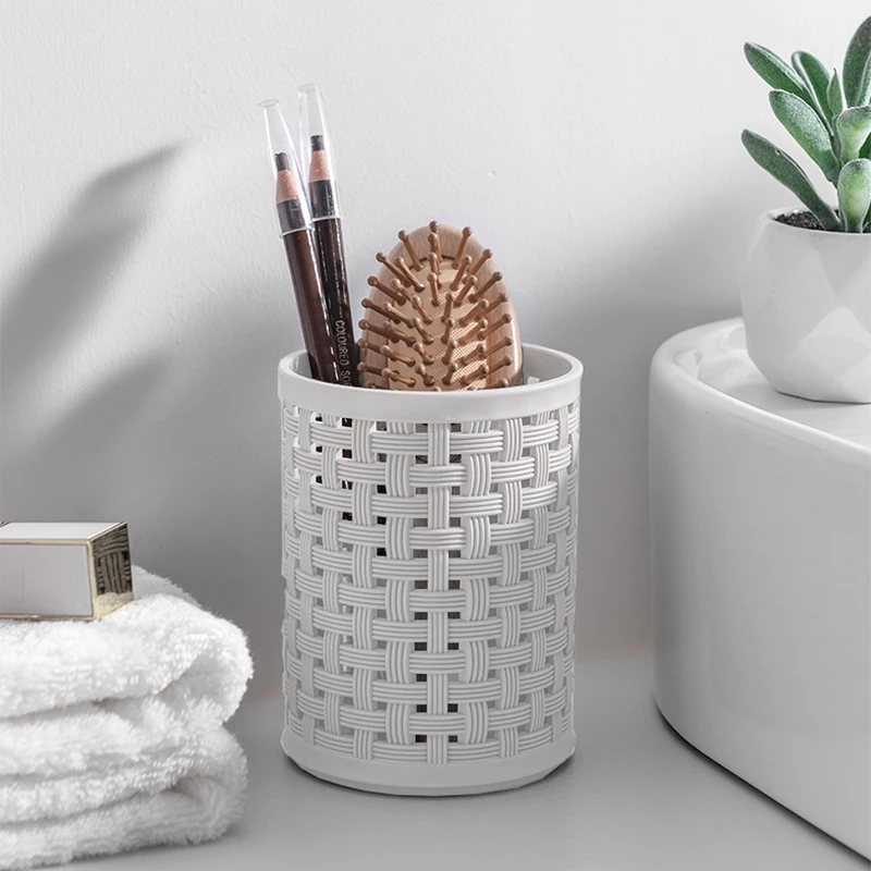 2pcs Skeleton Pen Bucket Large Capacity Multi-functional Study Office Storage Cosmetic Brush Storage pen holder desktop storage box stationery organizer stationery storage box desktop storage kit