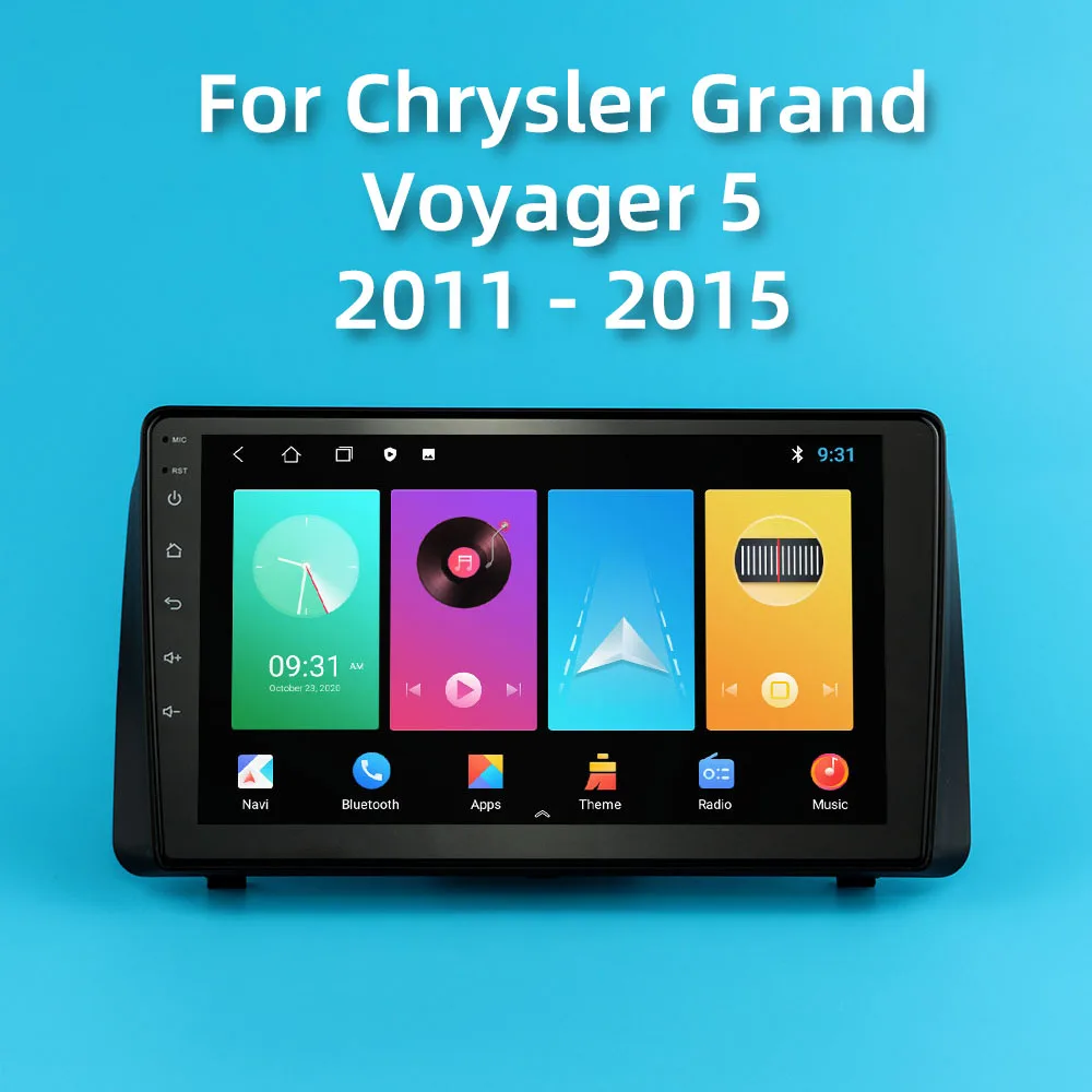 2 Din Android Car Radio for Chrysler Grand Voyager 5 2011 - 2015 Dodge Caravan 2008-2020 9&quot Screen Auto GPS Navigation | Автомобили и