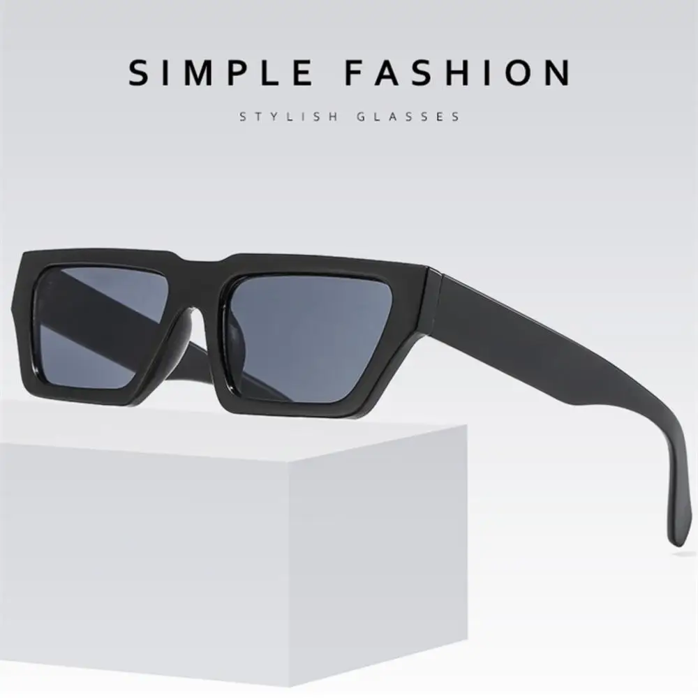Vintage Square Frame Sunglasses UV400 Women Men Shades Eyewear