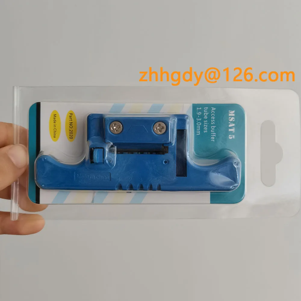 Domestic Optical Cable Ribbon Stripper, Loose Buffer, Tube Stripper Access, Replaceable Blade, MSAT-5, 1.9-3.0mm