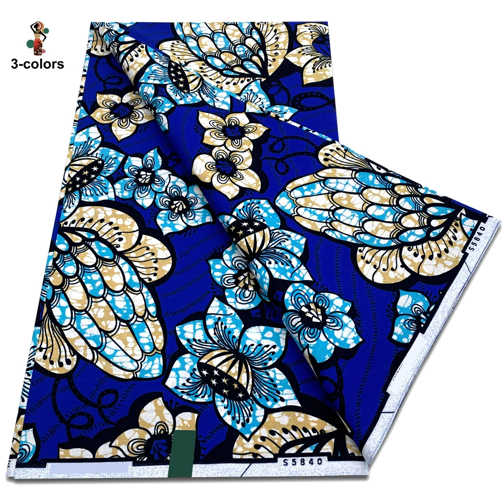 Wholesale Super Quality African Ankara Wax Fabric New 100% Cotton Material Soft Fashion Pink Tissu Pagne Africa Prints 4