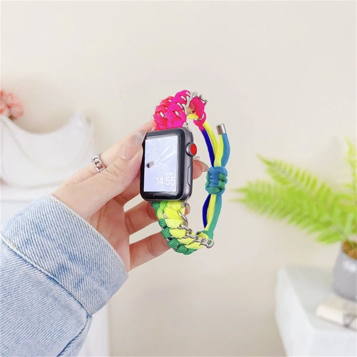 Cinturino per orologio in acciaio inossidabile per gioielli per iWatch serie 10/9/8/7/6/5 cinturino per orologio da polso alla moda 42/44/45/46/49 mm 38/40/41 mm_voghion.com