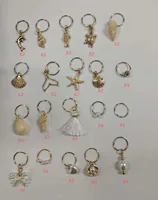 Perles multicolores en forme d'étoile de mer pour tresses, perles pour dreadlocks, 35 pièces/ensemble, tubes et anneaux dorés, outils de coiffure pour tresses bohèmes 6