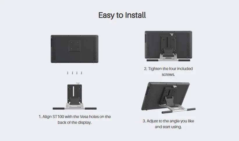 Huion-Suporte de Mesa Ajustável, Suporte Multi-Ângulo para
